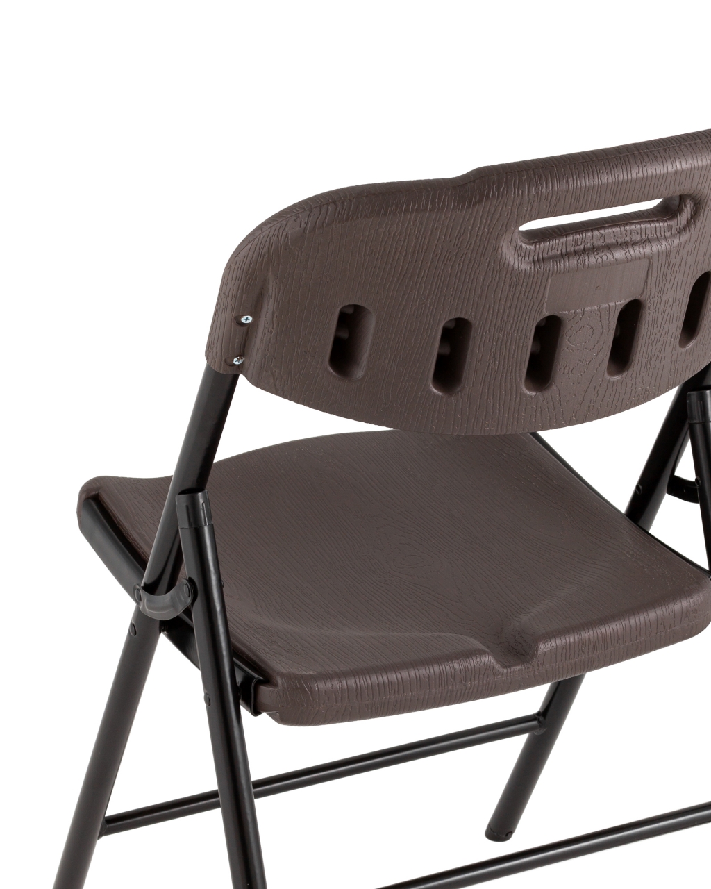 Стул складной банкетный коричневый под дерево