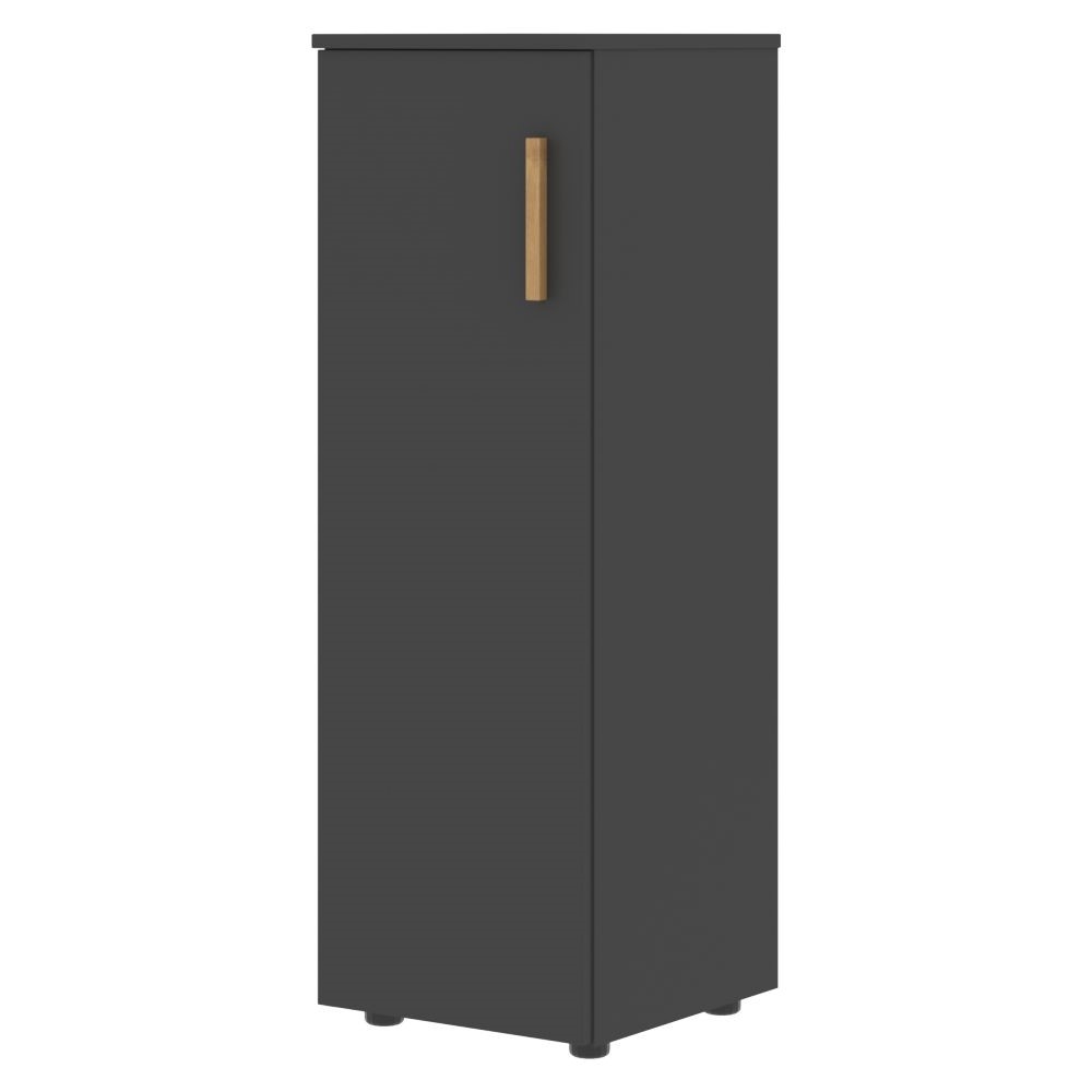 Шкаф-колонка с глухой средней дверью левый Forta FMC 40.1 L Черный графит