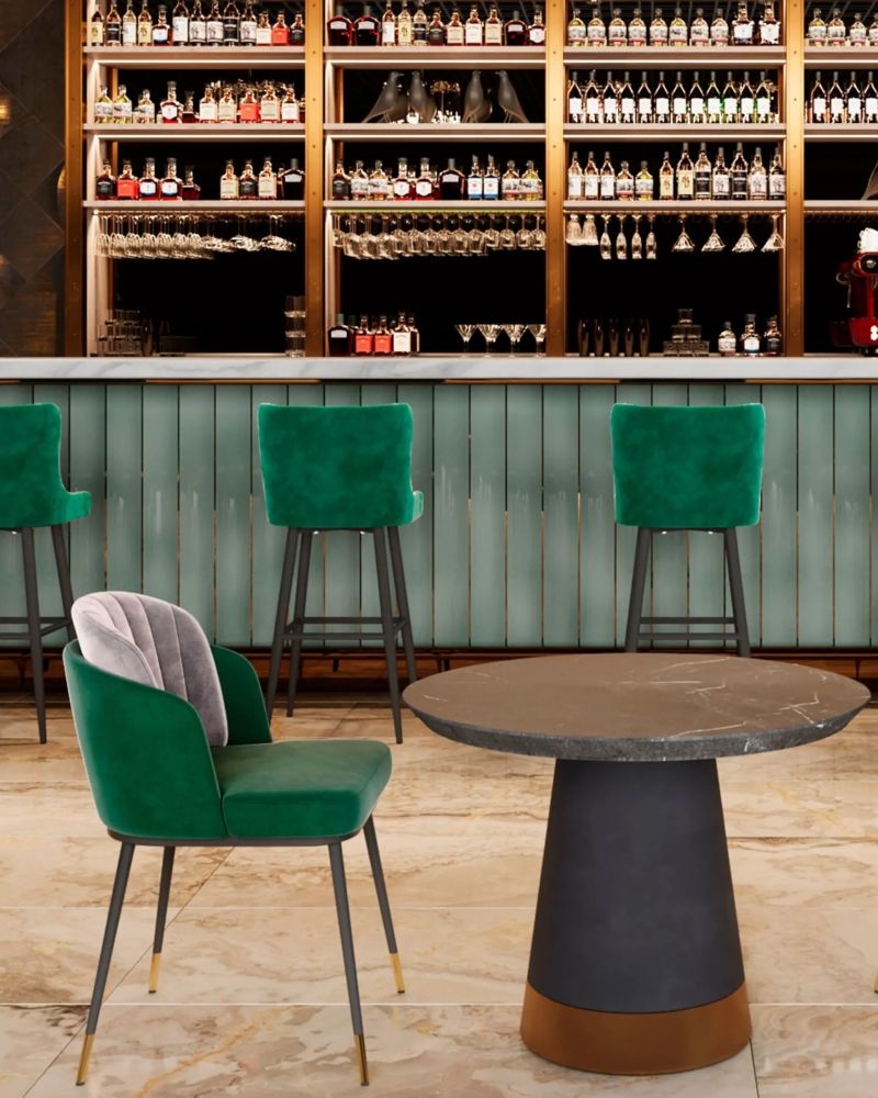 Стул мягкий Пенелопа зеленый 2 шт