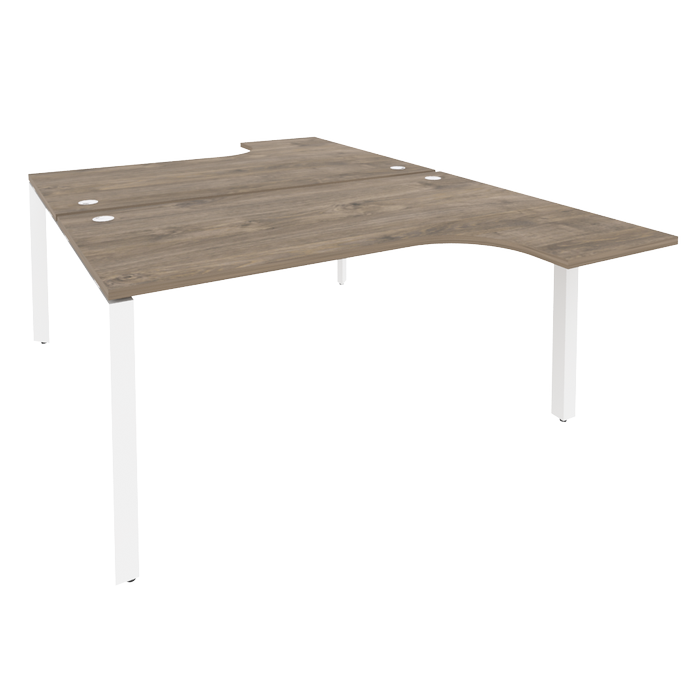 Рабочая станция на П-образном м/к ONIX O.MP-D.SA-4 Тиквуд Темный/Белый (копия 252871)