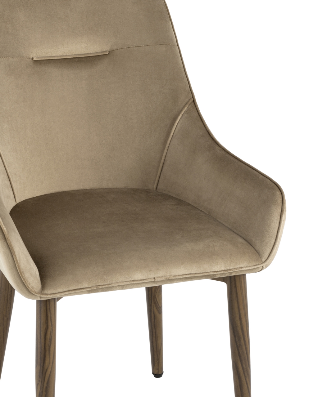 Комплект из двух стульев Диана велюр бежевый 2 шт