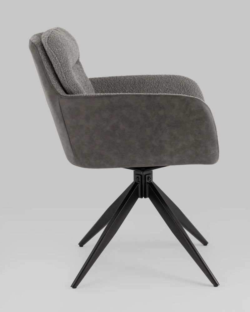 Стул Waldo серый с серой экокожей