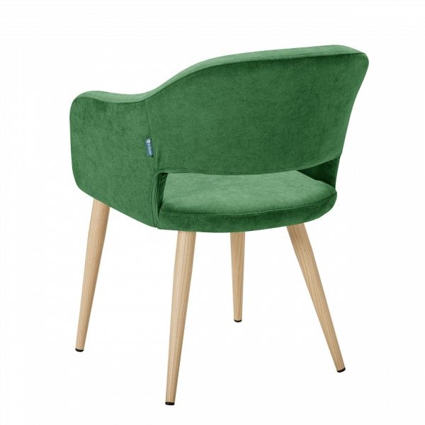 Кресло Oscar зеленый/нат.дуб
