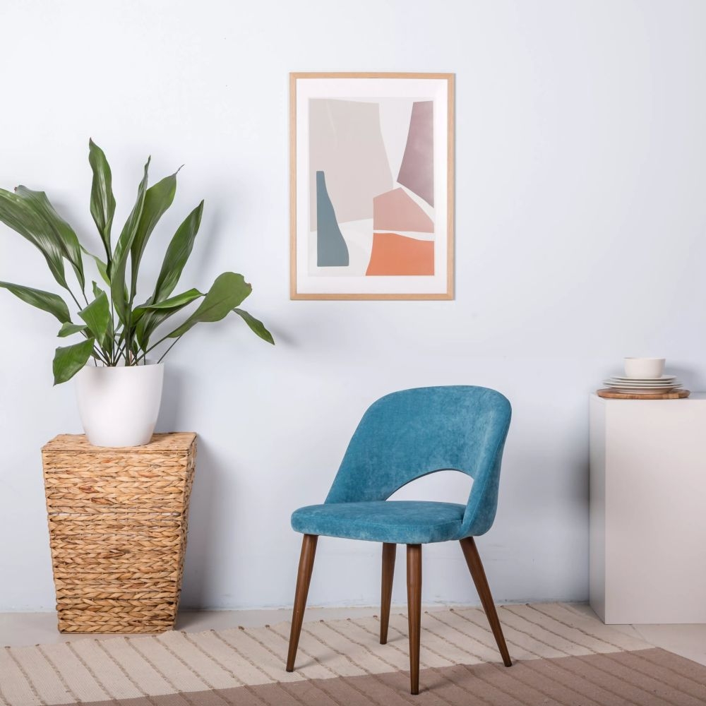 Стул Lars Блю/Темный Орех