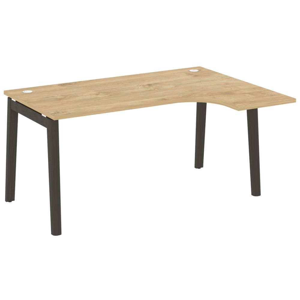 Стол эргономичный левый ONIX WOOD OW.SA-4(R) Тиквуд Светлый/Темный