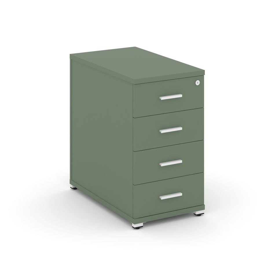 Тумба приставная с 4-мя ящиками CONCEPT CN.TGO-002 B/W Кобо Белый