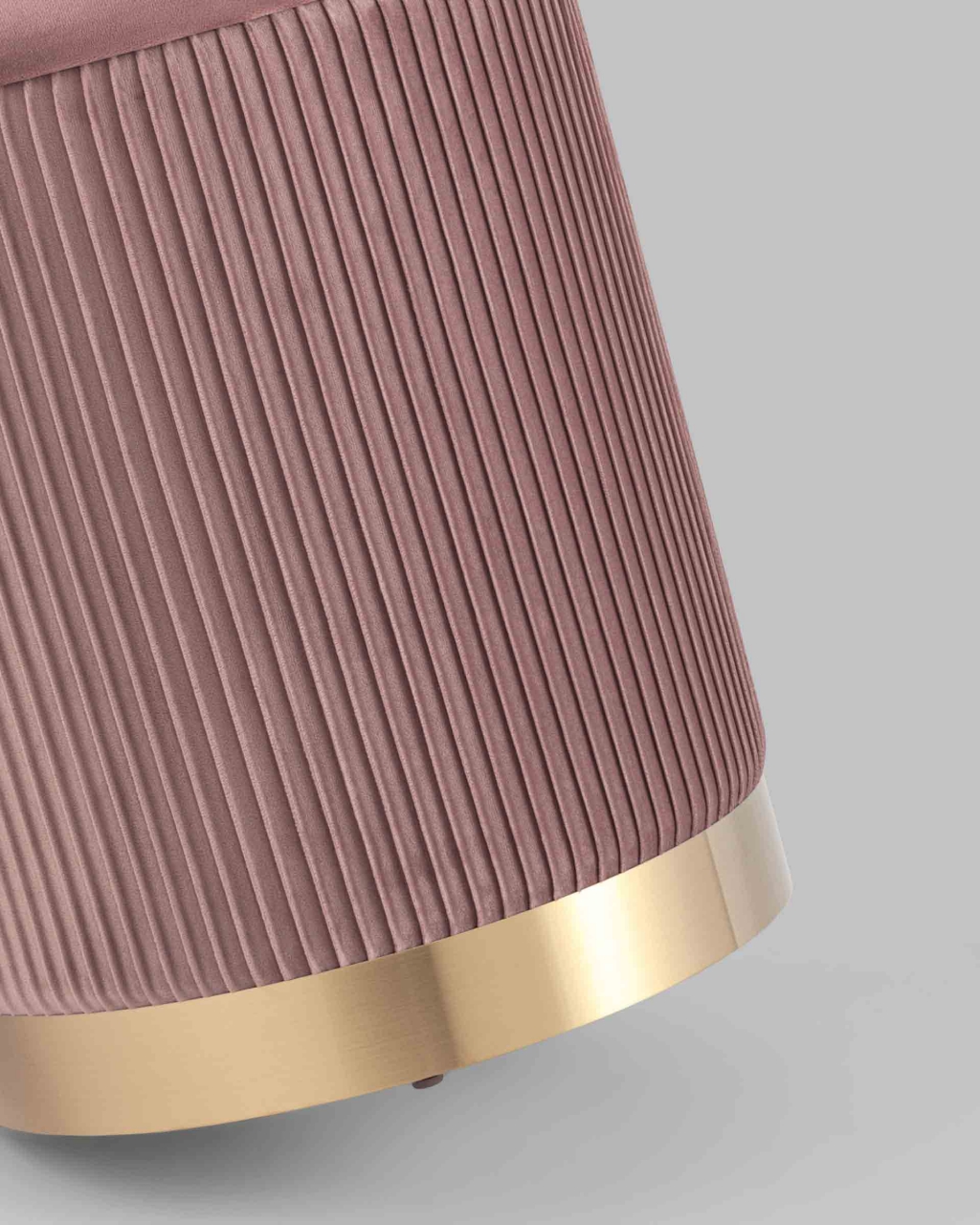 Пуф Шарлотта с ящиком велюр Розовый