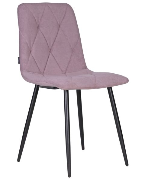Стул обеденный DOBRIN CHILLY ROMBO (Лавандовый Simple 48, основание черное) 4 шт
