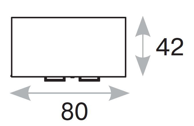TOUR Корпус шкафа высокого 80*182 80H011 W3W3 alum