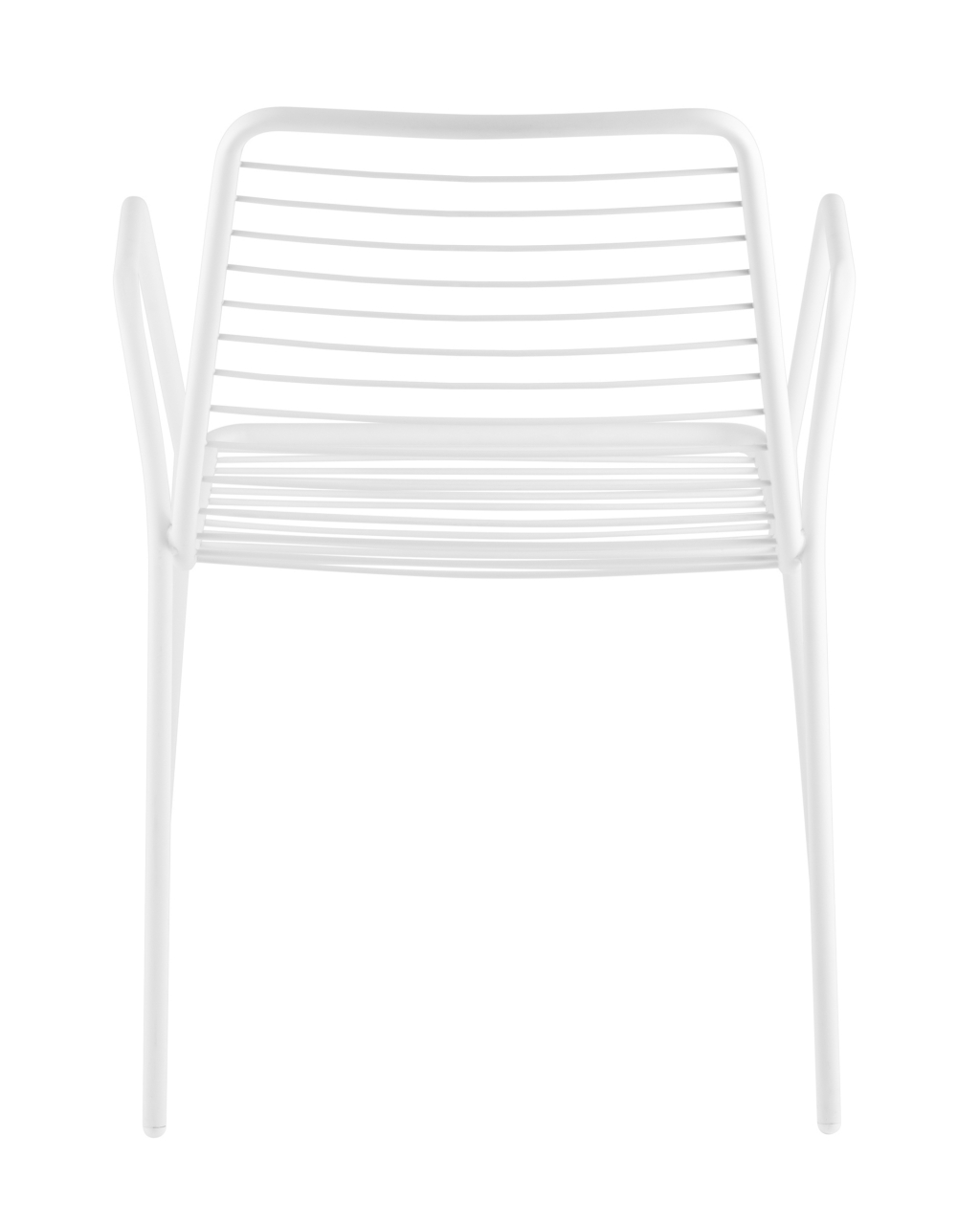 Стул Дели с подлокотниками металл Белый