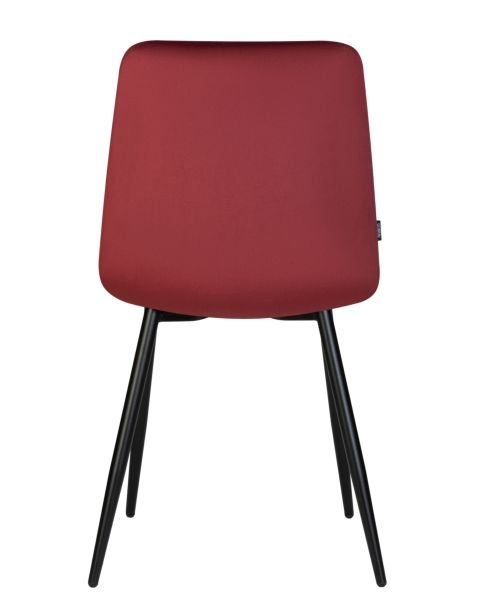 Стул обеденный DOBRIN CHILLY (Бордовый Holland 47, основание черное) 4 шт