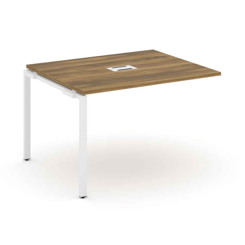 Проходной наборный элемент переговорного стола CONCEPT CN.NPRG-012 Сандал Янтарный Белый