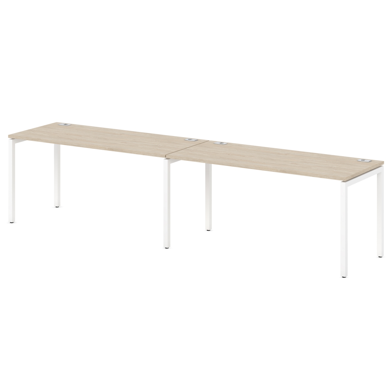 Бенч-система на 2 рабочих места Sentida S-137 Дуб Верцаска светлый