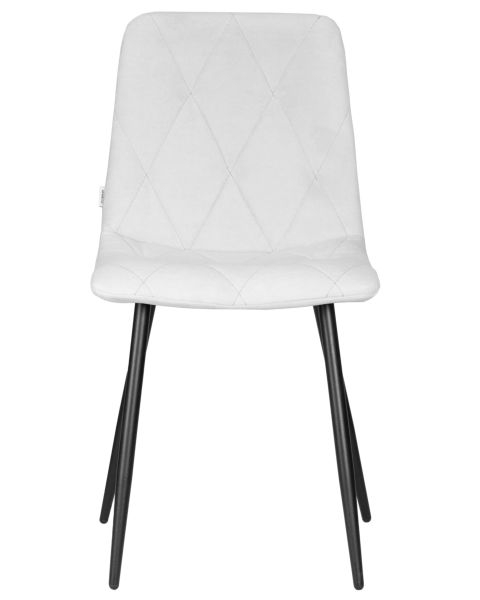 Стул обеденный DOBRIN CHILLY ROMBO (Светло-серый Simple 29, основание черный) 4 шт