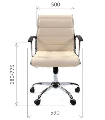 Кресло руководителя CHAIRMAN 760 М Экокожа премиум бежевая (Л)