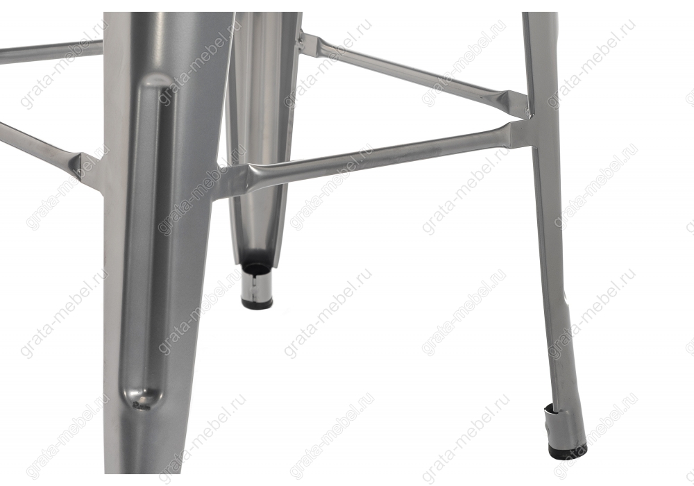 Барный стул Tolix Bar wood CColl T-2103B-26 alum / brown walnut