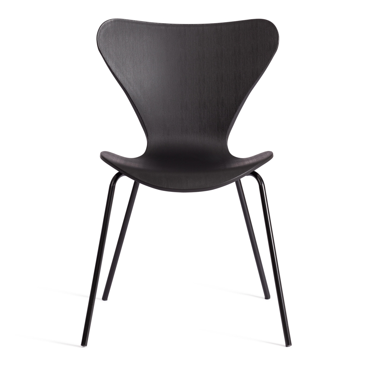Стул Jacobsen (mod DC 102-1) пластик/металл, 45 х 54.5 х 80 см, Black (Черный) / Black (Черный)