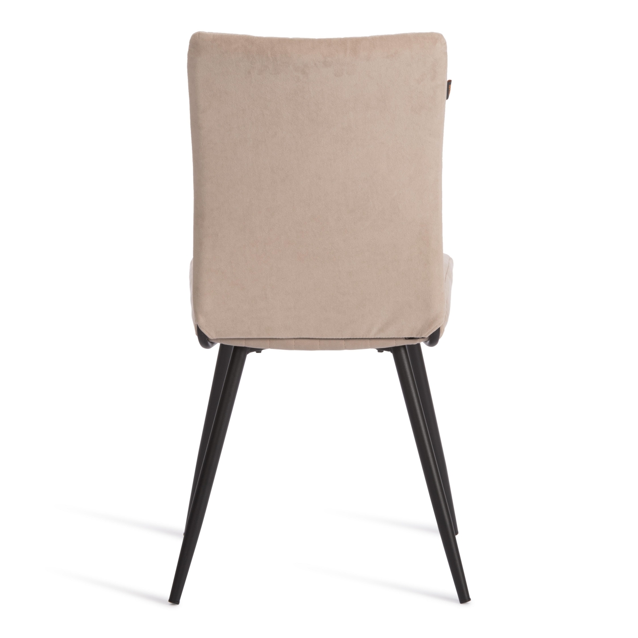 Стул обеденный Monte Carlo флок , 50х55х93, бежевый/черный, 7