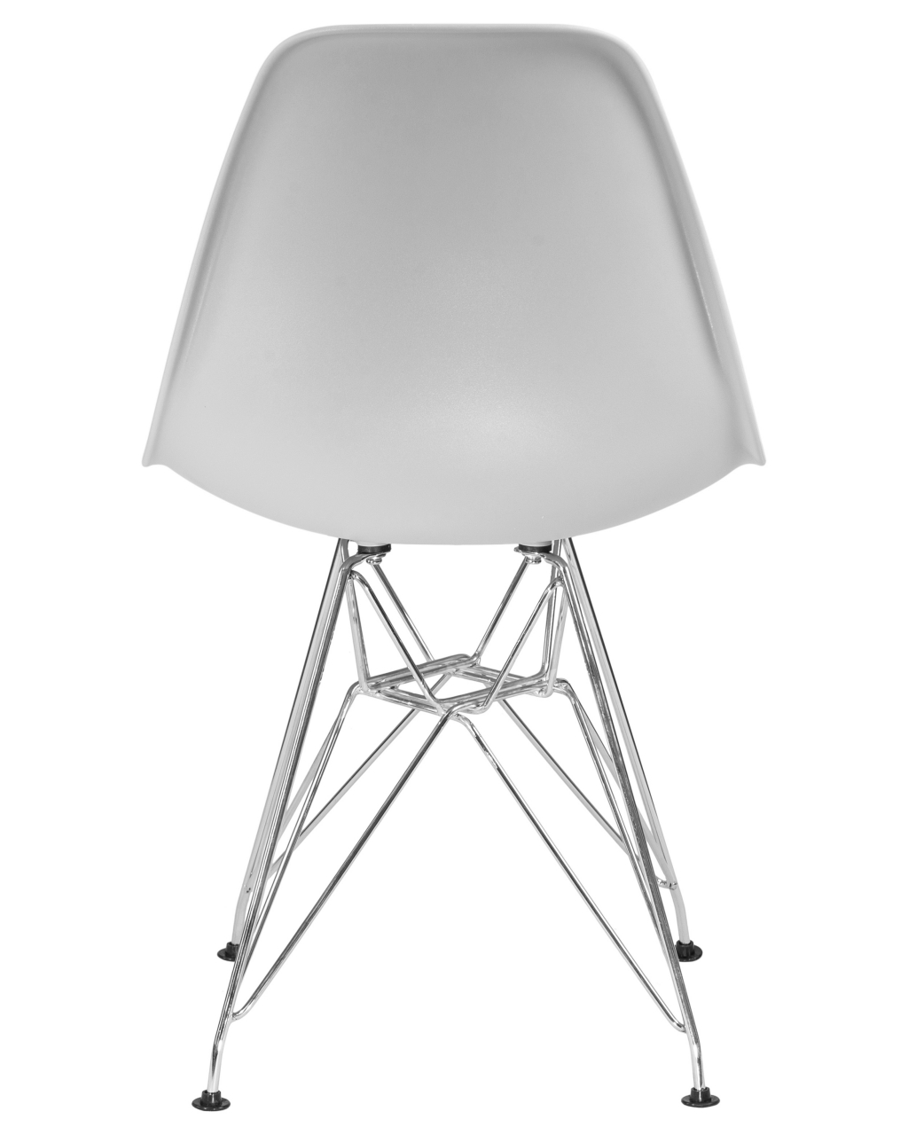 Стул обеденный DOBRIN DSR ножки хром Светло-серый GR-01