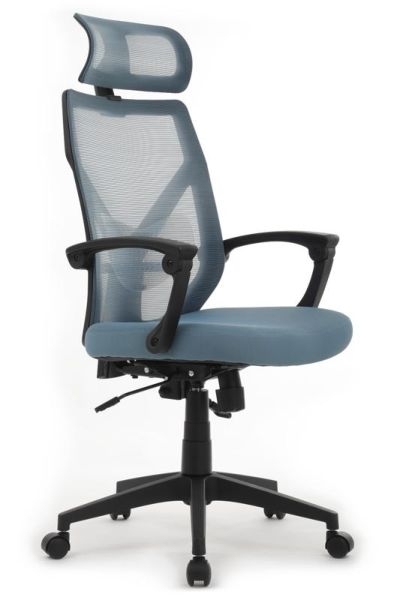 Кресло Oliver RCH W-203AC (Черный пластик/Синий)