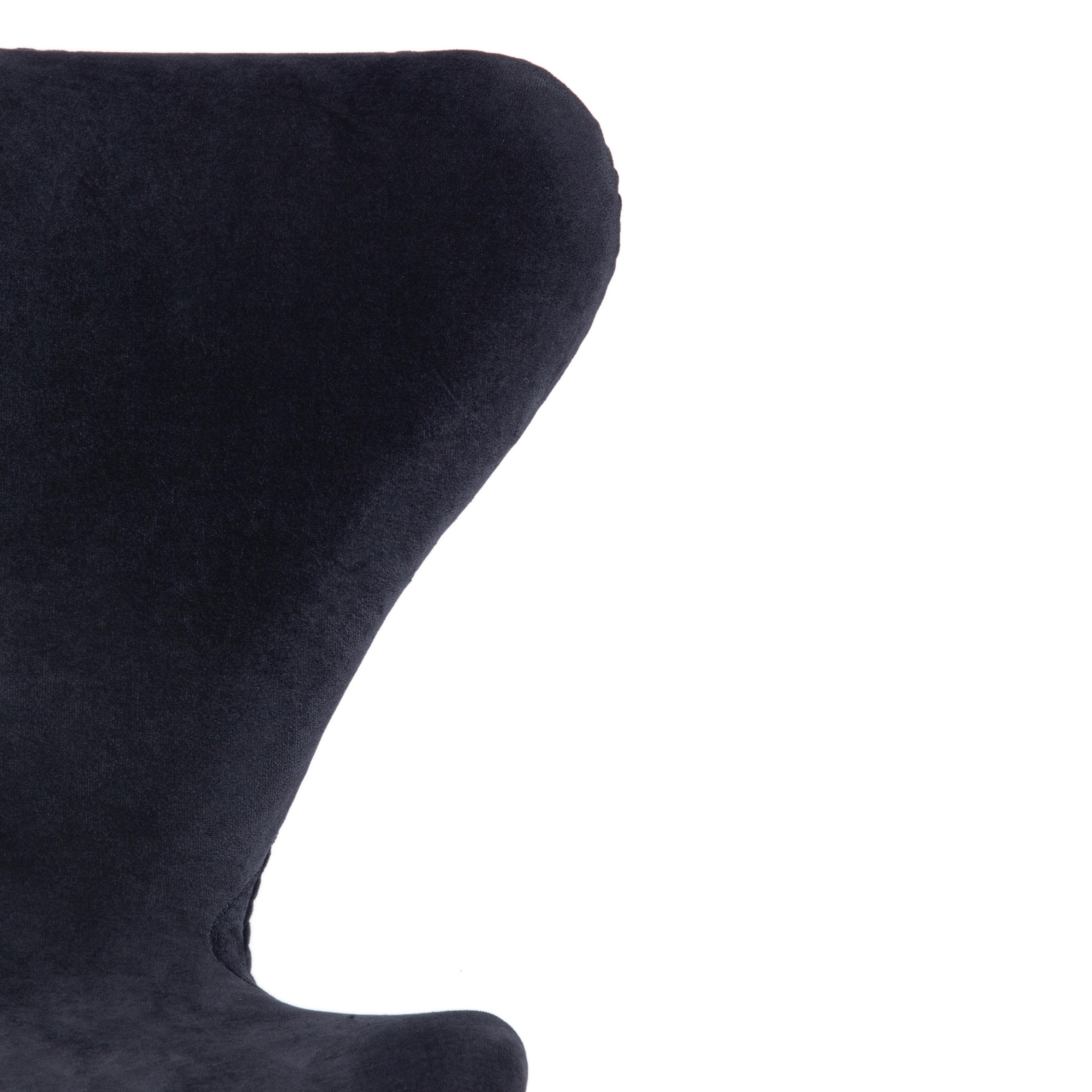 Стул Jacobsen SOFT (mod DC 103) / 1 шт. в упаковке металл/флок, 59x45.5x84.5, черный