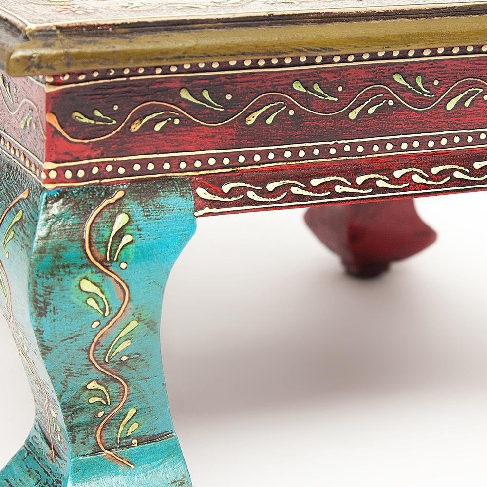 Столик Secret De Maison HAVELY ( mod. BJ-001) дерево манго, 30x30x17 cm, этническая роспись