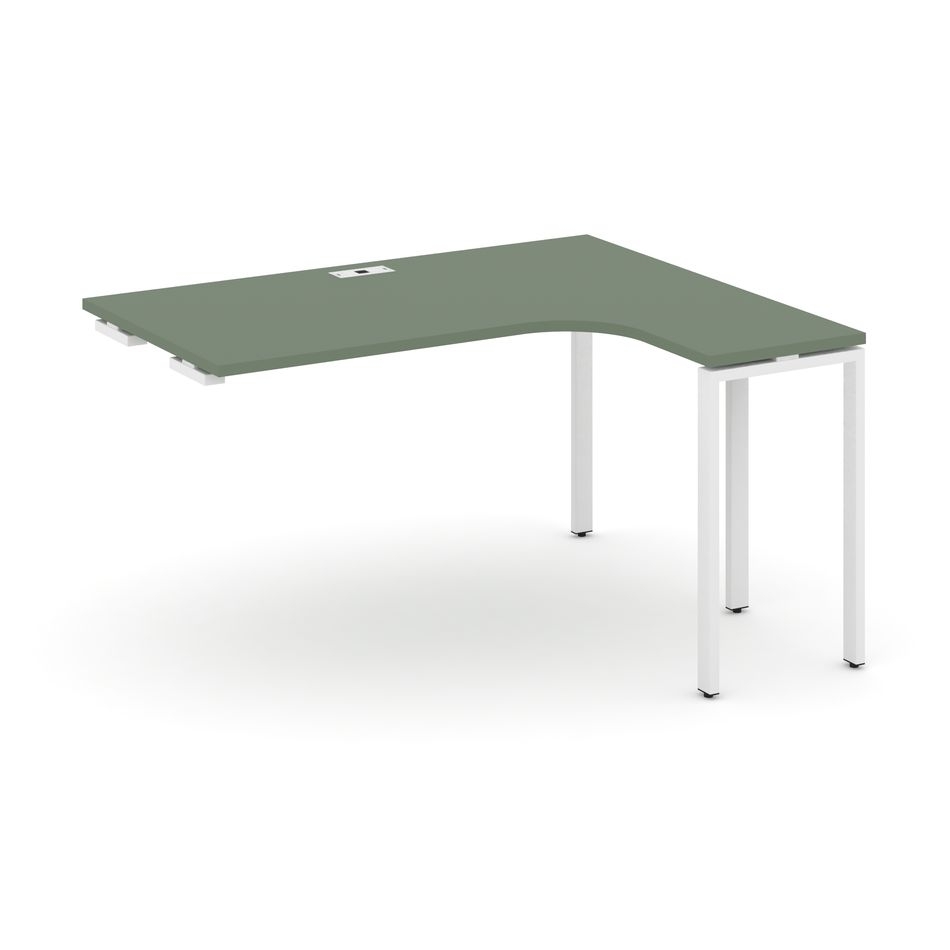 Стол-приставка к опорной тумбе/шкафу (правый) CONCEPT CN.OSAPR-005(R) Дуб Мали Белый