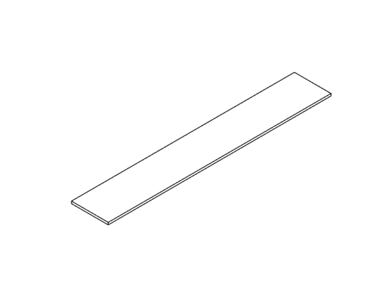 Верхняя отделочная панель для шкафа GDB BLISS UTOP24 Орех