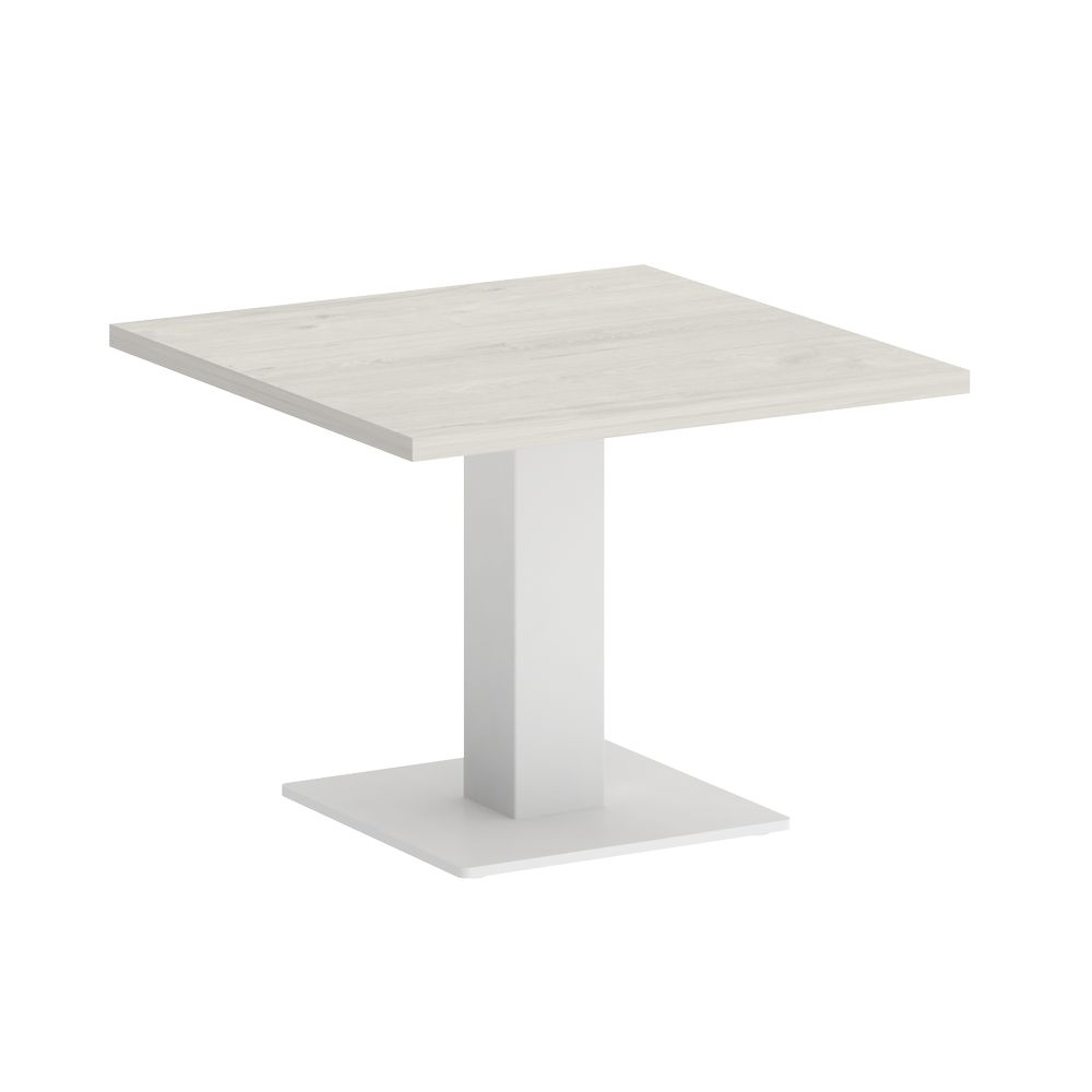 Стол журнальный квадратный HOME OFFICE VR.SP-5-60.2G Дуб Наварра/Белый металл