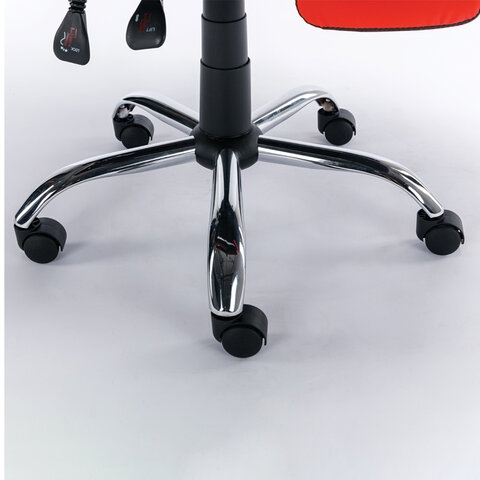 Кресло компьютерное BRABIX Dexter GM-135 подножка Красное