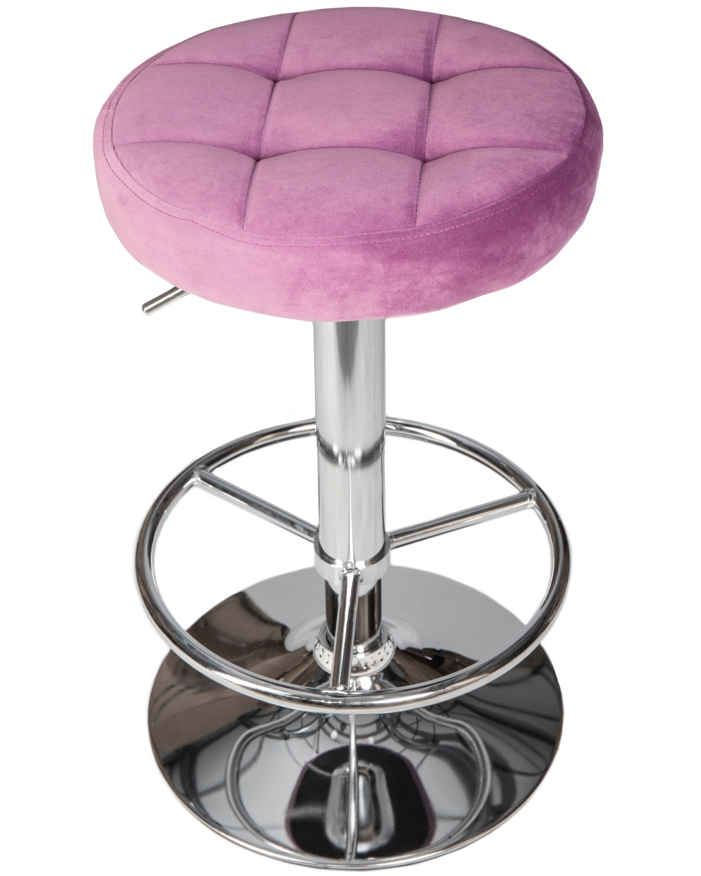 Табурет барный DOBRIN BRUNO Пудрово-сиреневый велюр MJ9-52