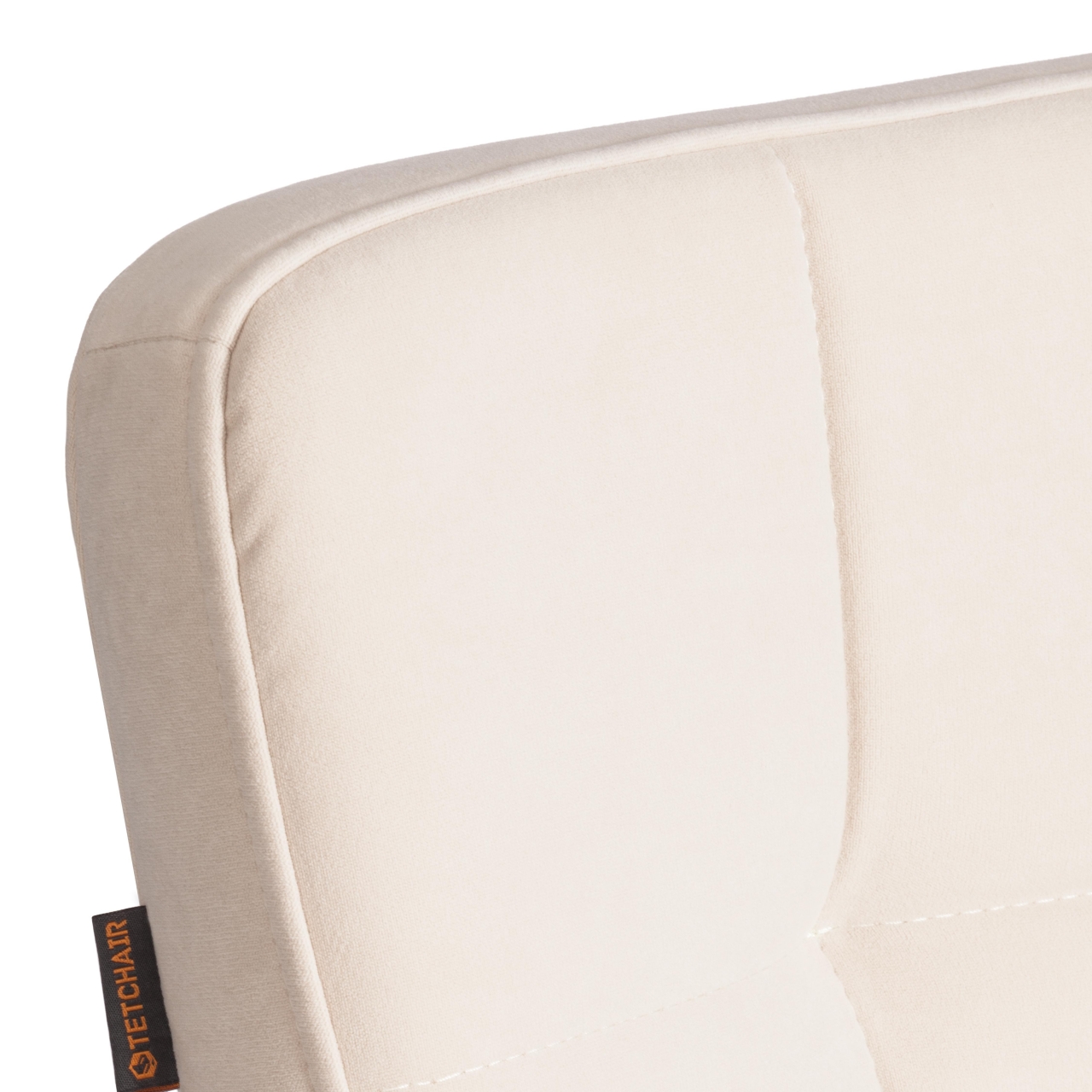 Стул обеденный Medeo LT, велюр, молочный/черный, 4, 45х56х89 см