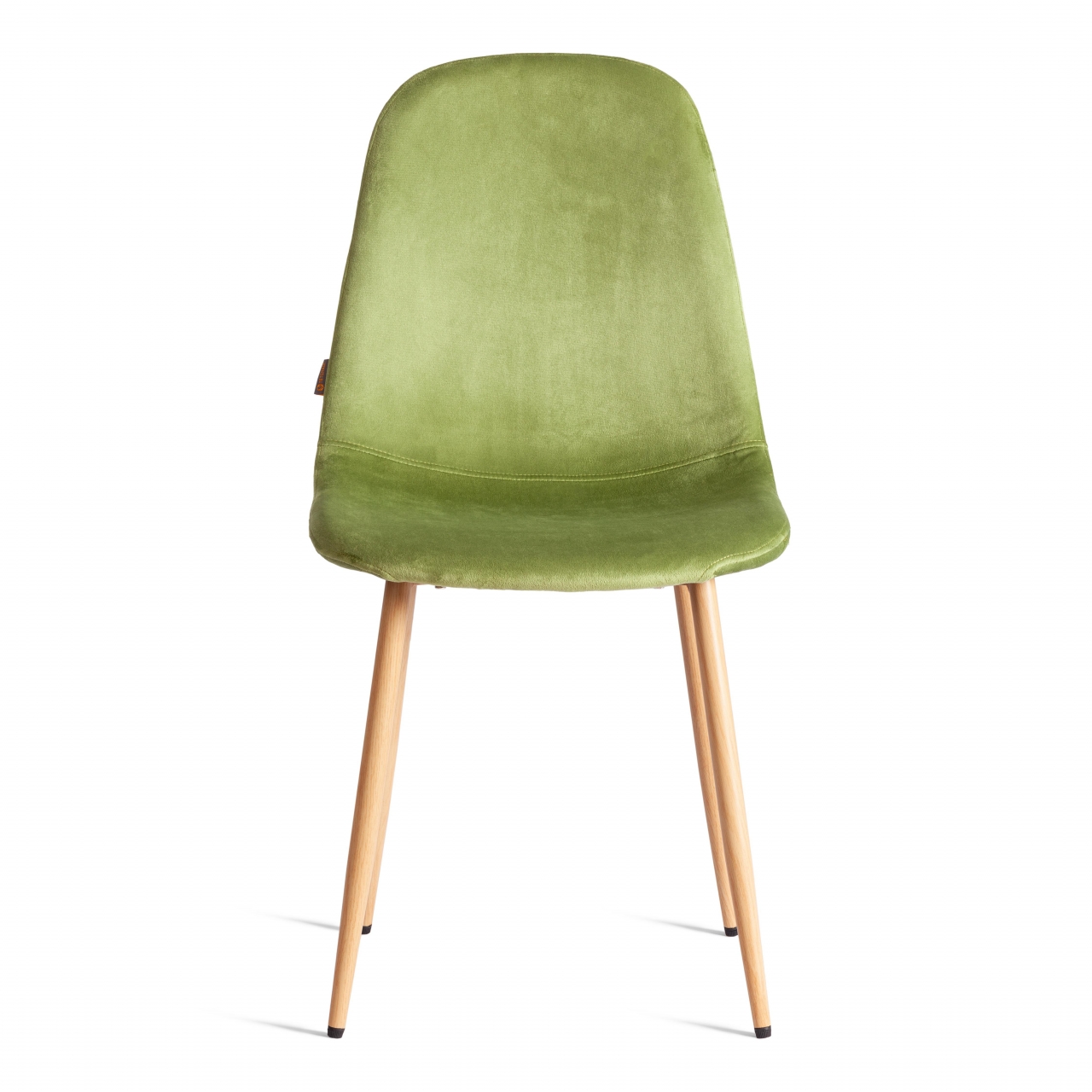 Стул BREEZE (mod. JSC-58) Велюр/металл , 44 х 53 х 86 см, Green (зеленый) HLR54 / натуральный