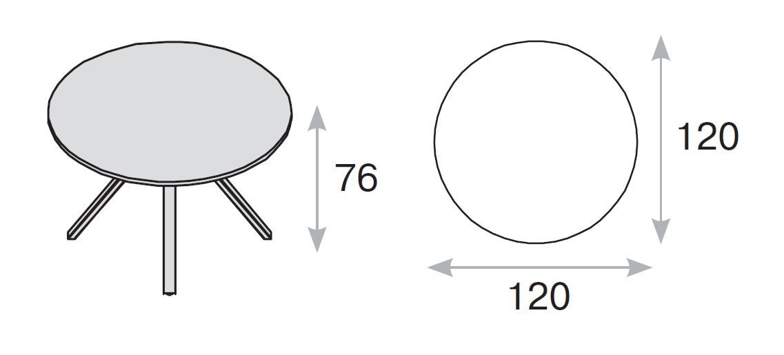 ASTRO Стол для переговоров D120 AS120B/V3