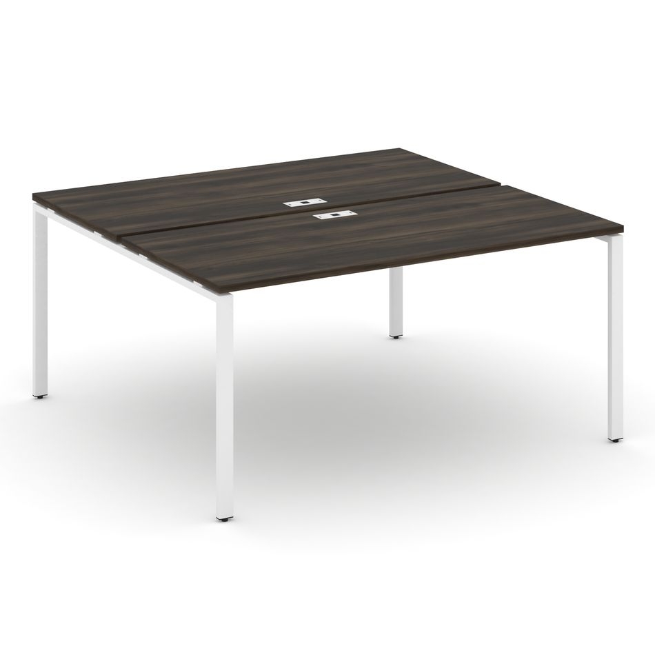 Рабочая станция двухсторонняя на 2 места CONCEPT CN.DRS-004 Дуб Мали Белый