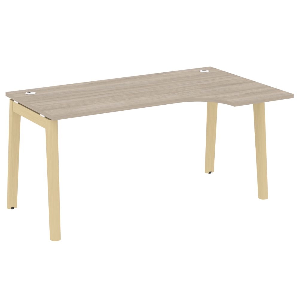 Стол эргономичный левый ONIX WOOD OW.SA-1(R) Дуб Аттик/Светлый