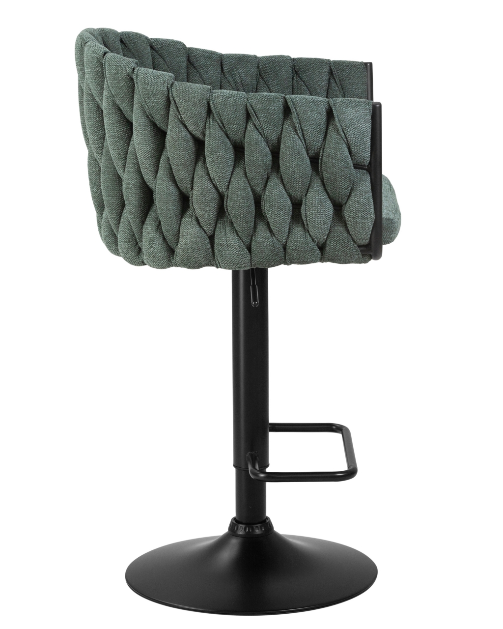 Стул барный DOBRIN LEON Зеленая ткань LAR 275-23