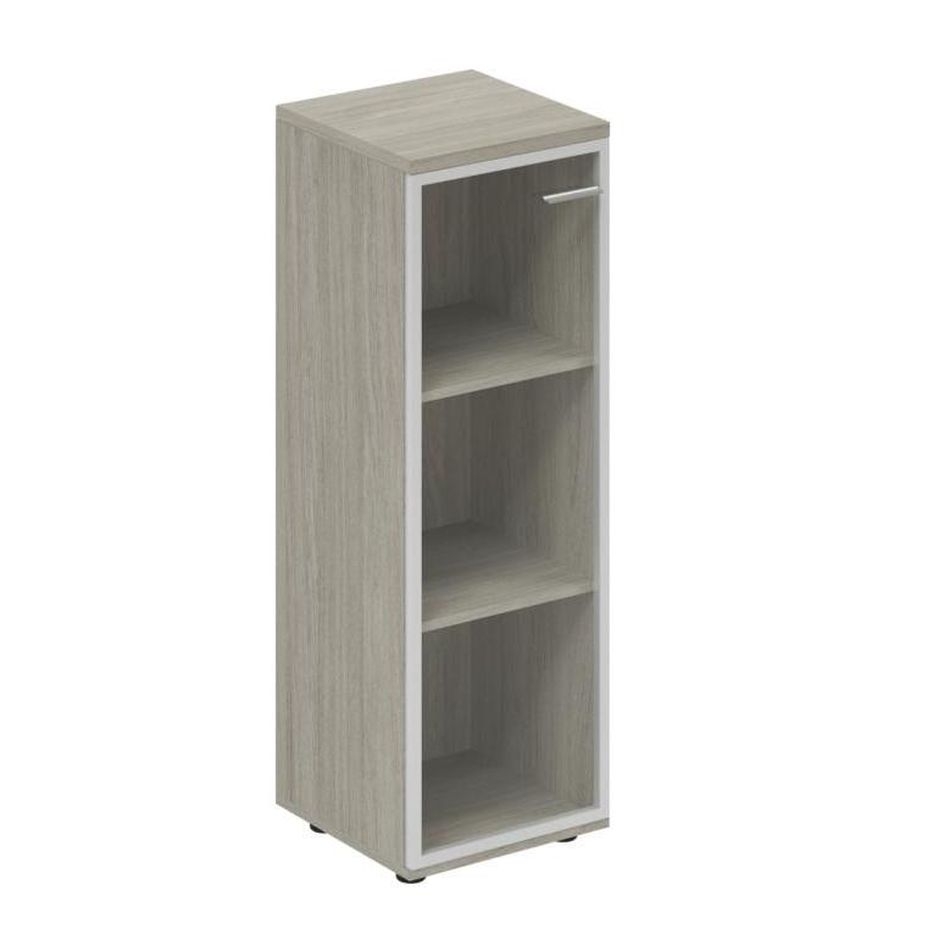 Шкаф средний со стеклом, задняя стенка ХДФ (левый) Wing WN.802.OL.AL.L Дуб светлый