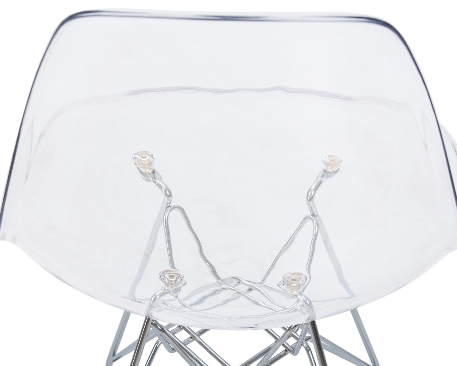 Стул обеденный DOBRIN DSR CASPER ножки хром Прозрачный