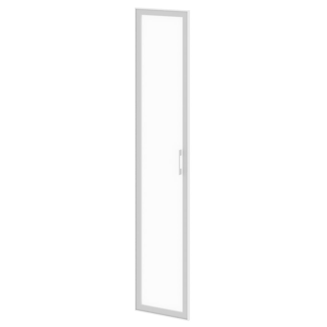 Дверь стекло в раме Lacobel YALTA LT-S1R Л white