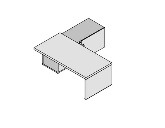 TITANO Стол SX/DX + широкая опора PTI9920010C35WH