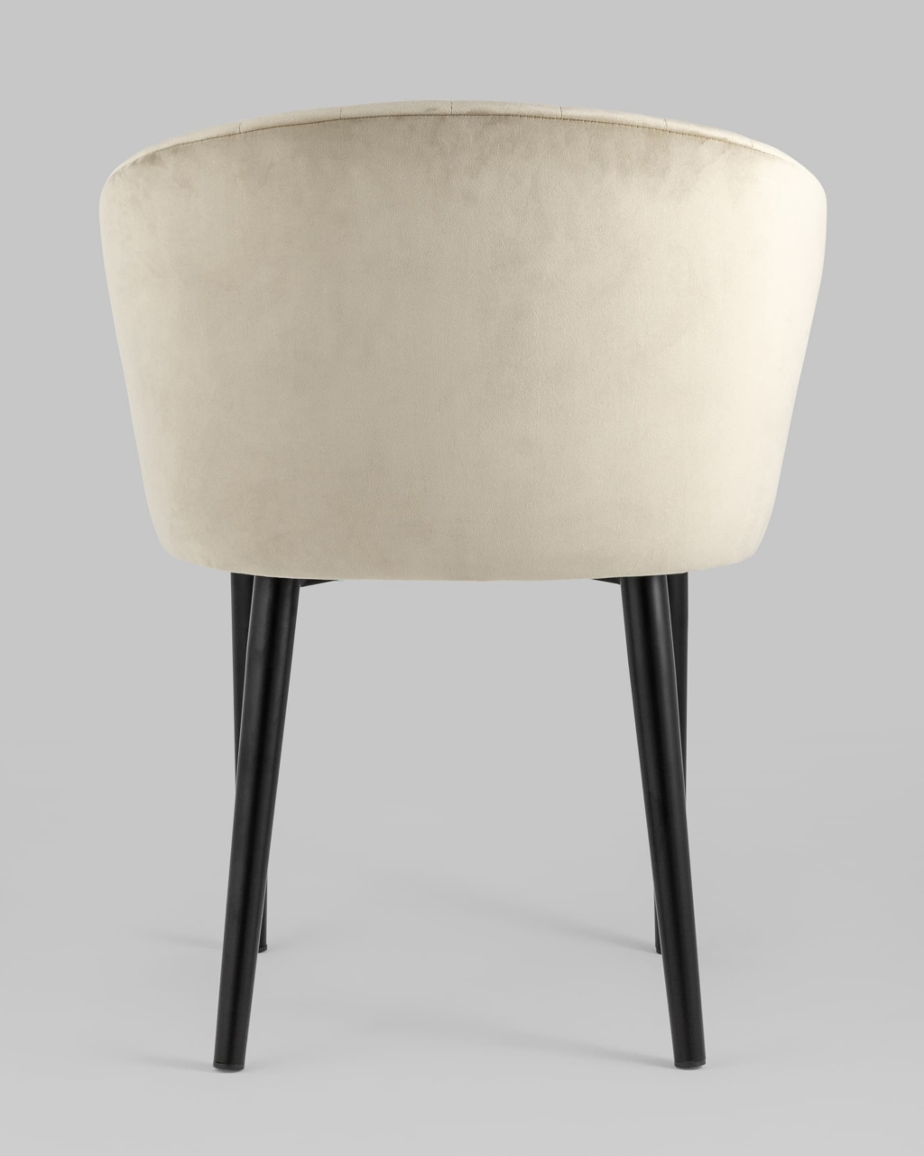 Стул с подлокотниками Шон велюр Бежевый