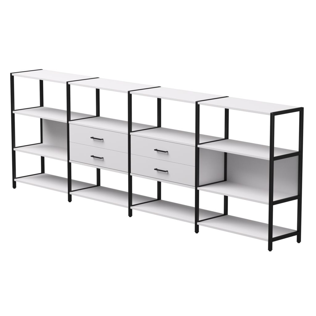 Набор стеллажных систем Everprof EVO №4 Белый Черный