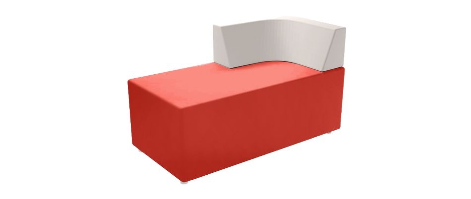 Двухместный угловой элемент (спинка радиусная) Модуль М-70/10