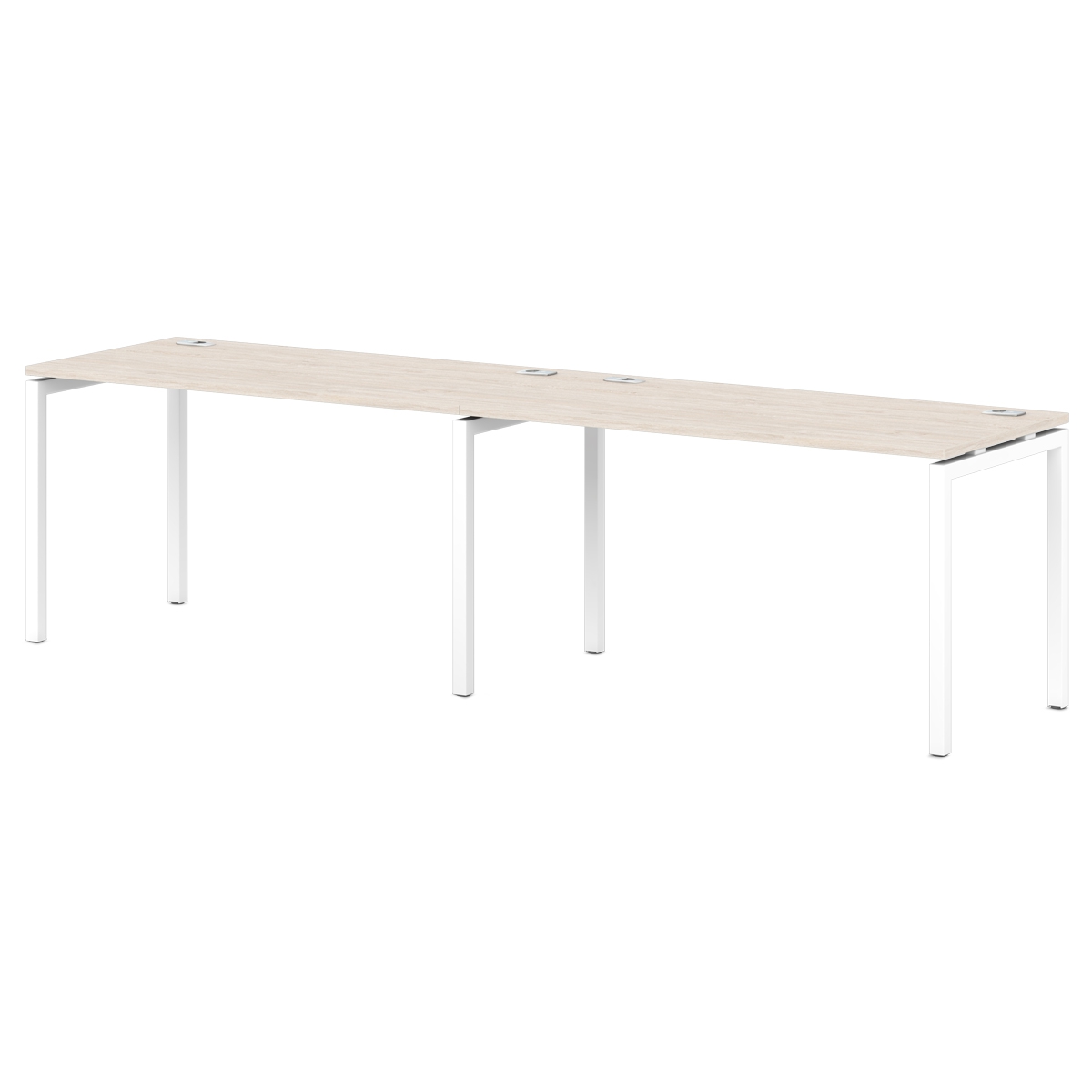 Бенч-система на 2 рабочих места Sentida S-136 Дуб Верцаска светлый