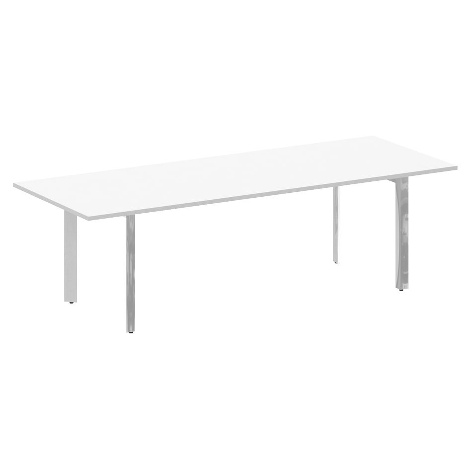 Стол переговорный на П-образном м/к ONIX DIRECT LUX M-O.MP-PRG-25 Белый бриллиант