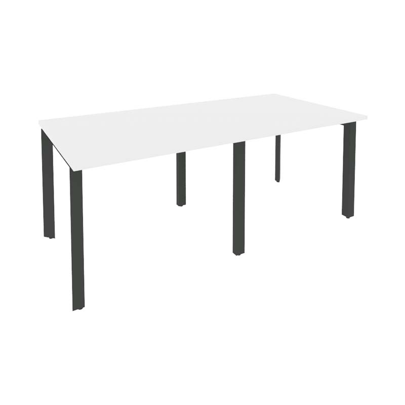 Стол переговорный (2 столешницы) ONIX O.MP-PRG-2.1 Белый Бриллиант/Антрацит
