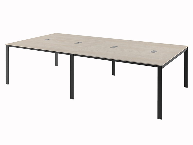 Бенч-система на 4 рабочих места с кабель-каналом Саньяна N-56 Акация Морава