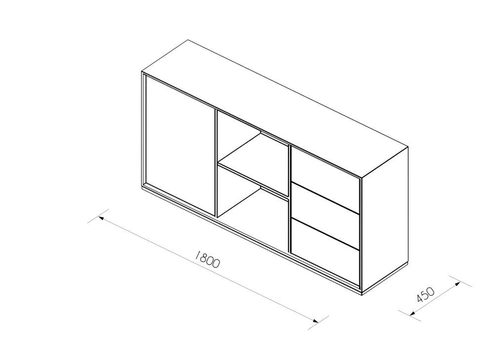 Греденция QUARTZ QZ.0401.BW.GF