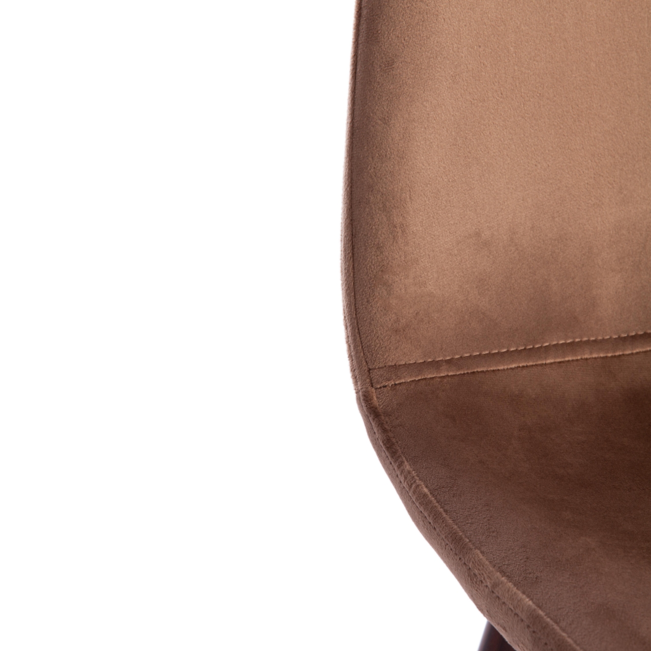 Стул BREEZE (mod. 4724) вельвет/металл, 44 х 53 х 87 см, Brown (коричневый) HLR11 / орех